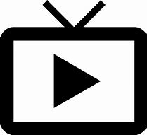 Image result for TV Icon Black