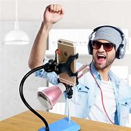 Image result for Mic Stand Phone Holder