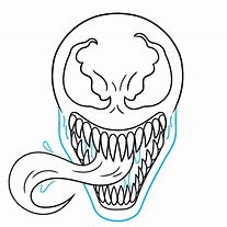 Image result for Venom Mask Drawing