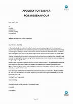 Image result for Apology Letter to My Teacher