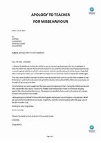 Image result for Good Apology Letter to Teacher