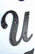 Image result for Small Wrought Iron Letters