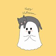 Image result for Cartoon Ghost Cat