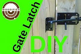 Image result for Wood Fence Gate Latch