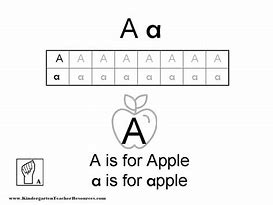 Image result for A Is for Apple Worksheet