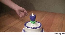 Image result for Birthday Cake Meme Flickering Candles