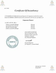Image result for Incumbency Certificate