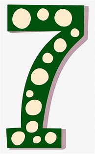 Image result for Green Number 7 Clip Art