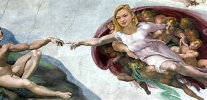 Image result for Sisteen Chapel Gods Creation Meme