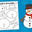 Image result for Build a Snowman Worksheet