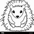 Image result for Hedgehog Black and White