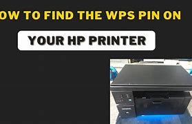 Image result for Where Can I Find the WPS Pin On HP Printer