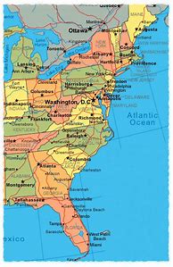 Image result for East Coast Us Map W Cities
