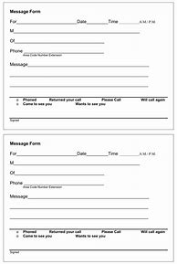 Image result for Printable Phone Message Sheets
