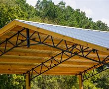 Image result for Metal Pole Barn Roof Trusses