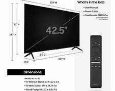 Image result for Samsung Wall TV Dimensions