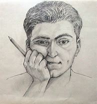 Image result for Self Portrait Pencil Sketch