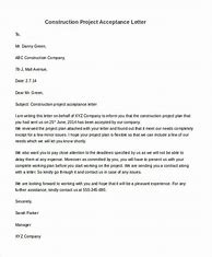 Image result for Contractor Acceptance Letter