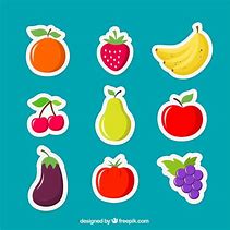 Image result for Fruit Shapes Stickers