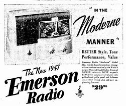 Image result for Vintage Emerson Radio