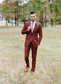 Image result for Burgundy Colored Suit