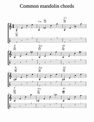 Image result for Mandolin Sheet Music