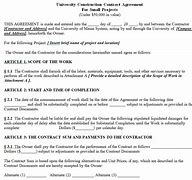 Image result for Printable Construction Contract