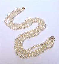 Image result for Pearl Necklace with Gold Clasp
