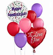 Image result for Happy Wedding Anniversary Purple Balloons
