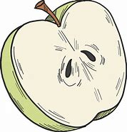 Image result for Half Apple ClipArt