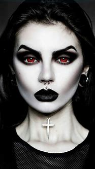 Image result for Goth Female Vampire Makeup