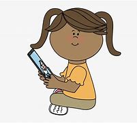 Image result for Kid Playing with iPad Clip Art