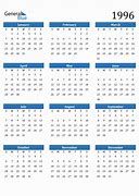 Image result for 1996 Calendar with Holidays