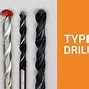 Image result for Different Type of Drill Cuts