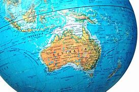 Image result for Map of Globe Showing Australia and Europe