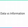 Image result for Difference Between Data Vs. Information