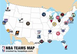 Image result for NBA Teams Map by Division