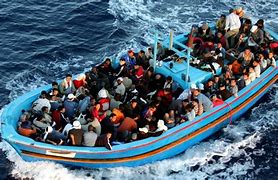 Image result for Refugees Africa Boat