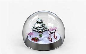 Image result for Osaka Castle Snow Globe