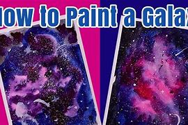 Image result for Galaxy Painting for Kids