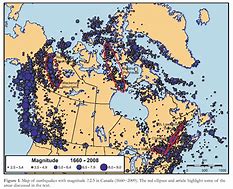 Image result for Canada Earthquake Map