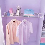 Image result for Over the Door Closet Bar Hanging Clothes Rack