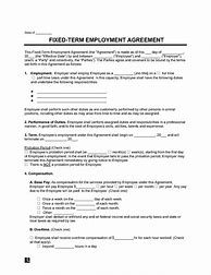 Image result for Fixed Term Employment Contract Template