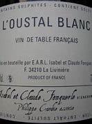 L'Oustal Blanc Isabel Claude Fonquerle Vin France K എന്നതിനുള്ള ഇമേജ് ഫലം