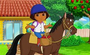 Image result for Dora the Explorer Sparky Riding