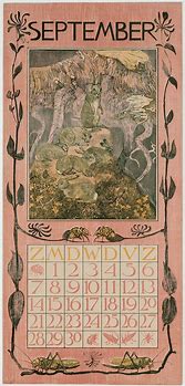 Image result for Vintage Calendar September