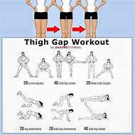 Image result for Thigh Gap Workout Plan