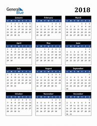 Image result for Quarter Calendar 2018 Printable One Page PDF