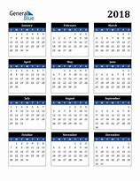 Image result for 2018 Full Year Calendar Printable