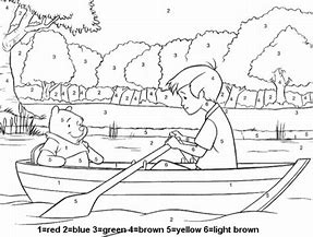 Image result for Color by Number Pooh